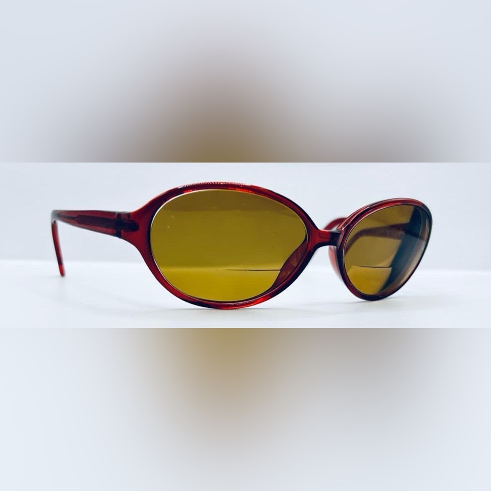 Lauren Hutton Red Oval Sunglasses Frames Only